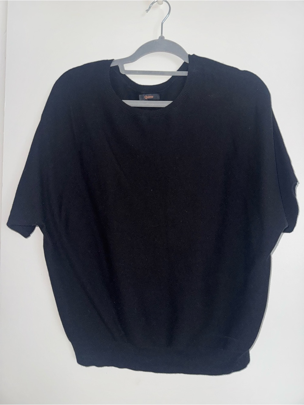 Quince Lightweight Cotton Cashmere Link-Stitch Dolman Sweater - Picture 2 of 7